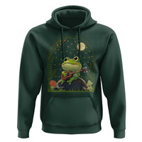 Frog Playing Guitar Hoodie Gift for Musicians - Wonder Print Shop