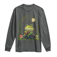 Frog Playing Guitar Long Sleeve Shirt Gift for Musicians - Wonder Print Shop