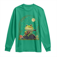 Frog Playing Guitar Long Sleeve Shirt Gift for Musicians - Wonder Print Shop