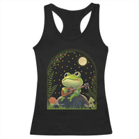 Frog Playing Guitar Racerback Tank Top Gift for Musicians - Wonder Print Shop