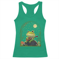 Frog Playing Guitar Racerback Tank Top Gift for Musicians - Wonder Print Shop