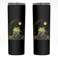 Frog Playing Guitar Skinny Tumbler Gift for Musicians