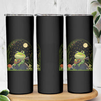 Frog Playing Guitar Skinny Tumbler Gift for Musicians
