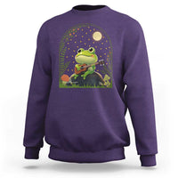 Frog Playing Guitar Sweatshirt Gift for Musicians - Wonder Print Shop