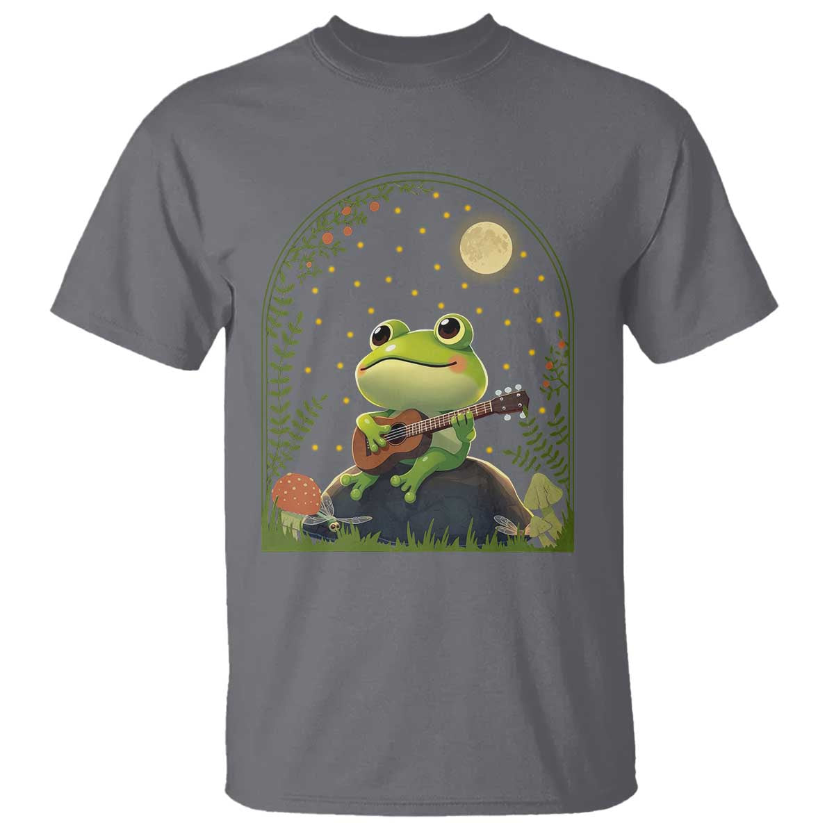 Frog Playing Guitar T Shirt Gift for Musicians - Wonder Print Shop