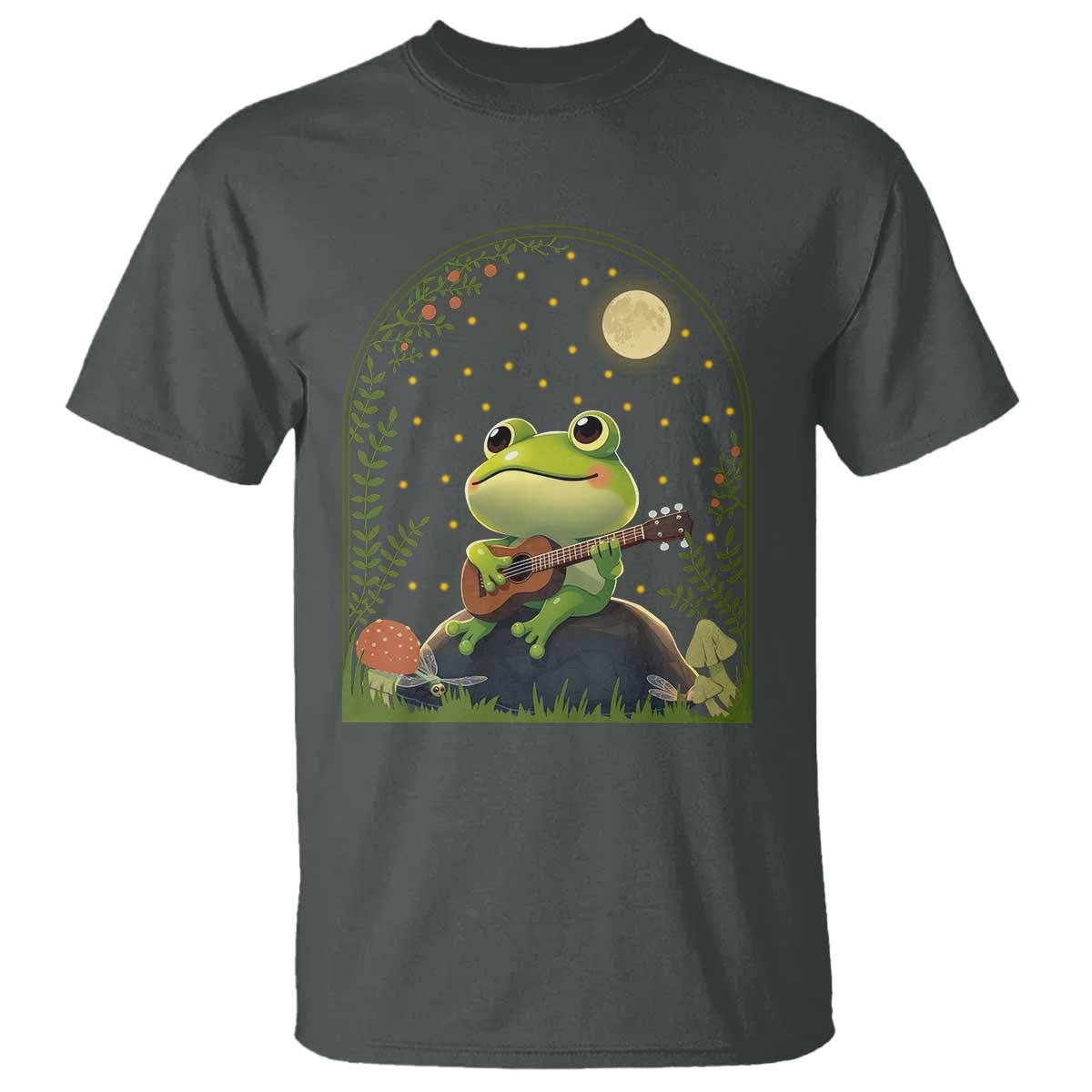Frog Playing Guitar T Shirt Gift for Musicians - Wonder Print Shop