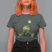 Frog Playing Guitar T Shirt For Women Gift for Musicians - Wonder Print Shop