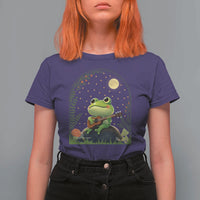 Frog Playing Guitar T Shirt For Women Gift for Musicians - Wonder Print Shop