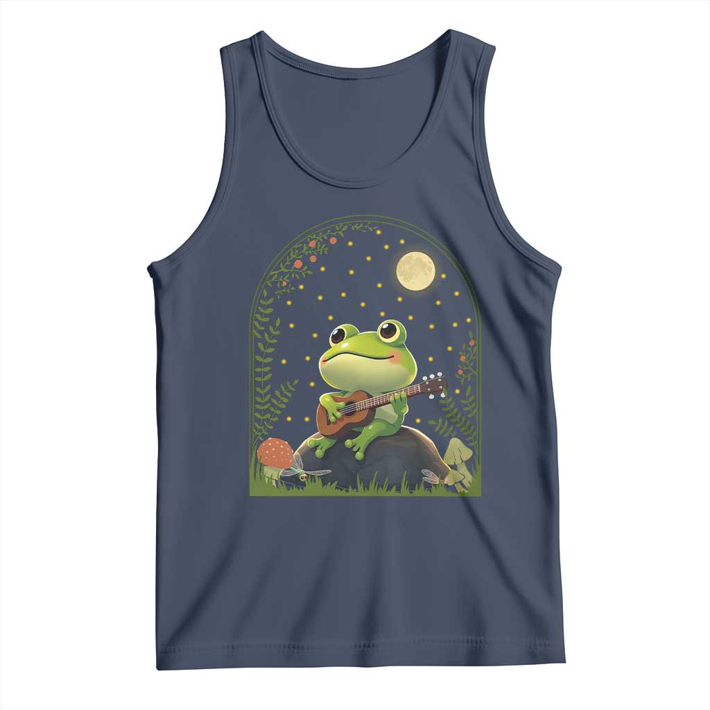 Frog Playing Guitar Tank Top Gift for Musicians - Wonder Print Shop