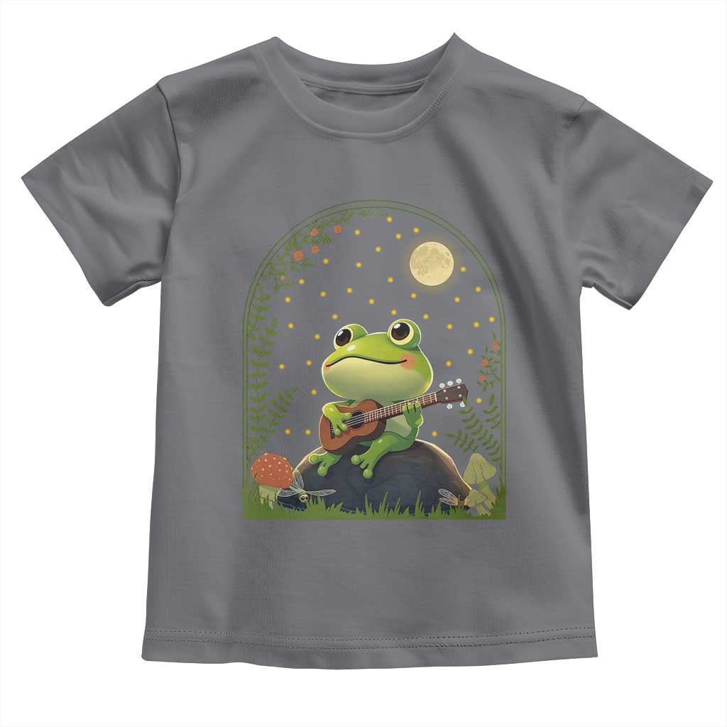 Frog Playing Guitar Toddler T Shirt Gift for Musicians - Wonder Print Shop