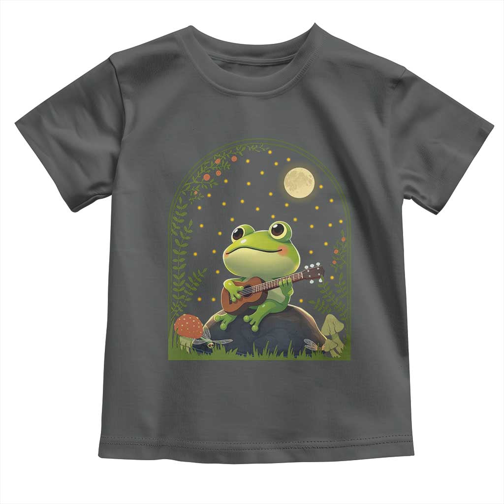 Frog Playing Guitar Toddler T Shirt Gift for Musicians - Wonder Print Shop