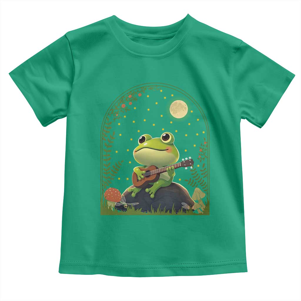 Frog Playing Guitar Toddler T Shirt Gift for Musicians - Wonder Print Shop