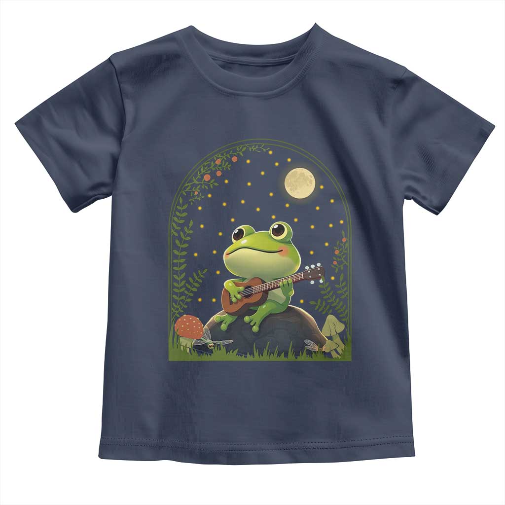 Frog Playing Guitar Toddler T Shirt Gift for Musicians - Wonder Print Shop