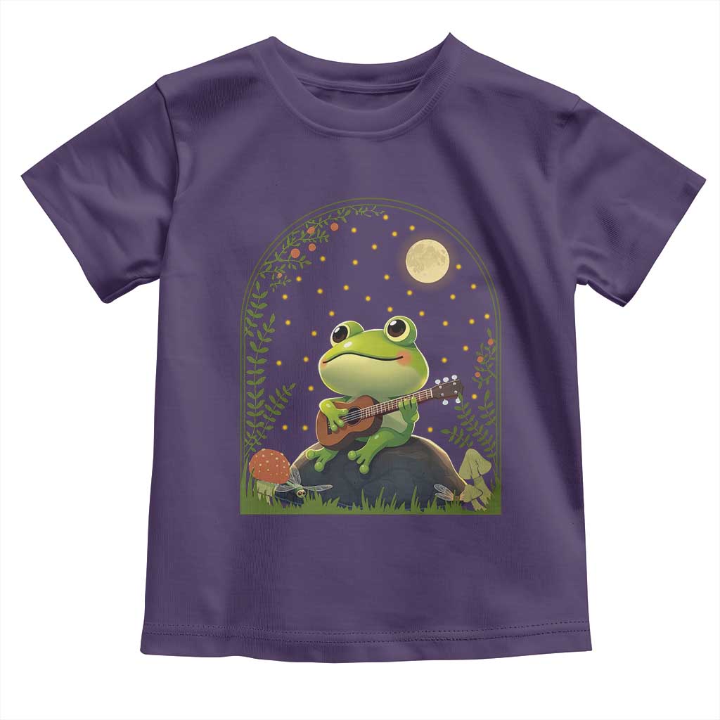 Frog Playing Guitar Toddler T Shirt Gift for Musicians - Wonder Print Shop