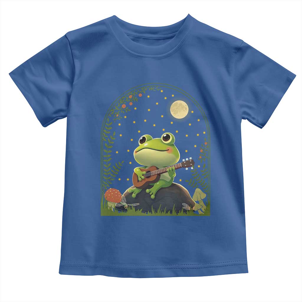 Frog Playing Guitar Toddler T Shirt Gift for Musicians - Wonder Print Shop