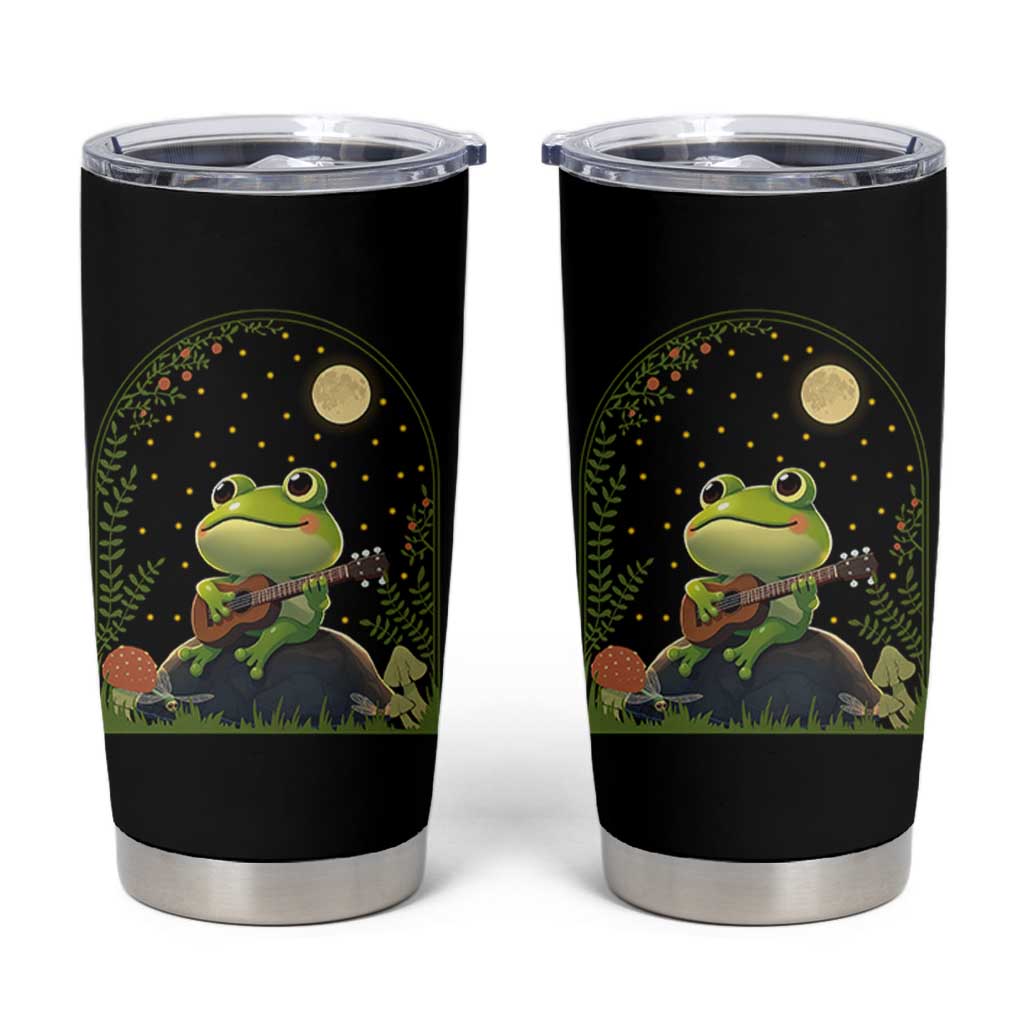 Frog Playing Guitar Tumbler Cup Gift for Musicians