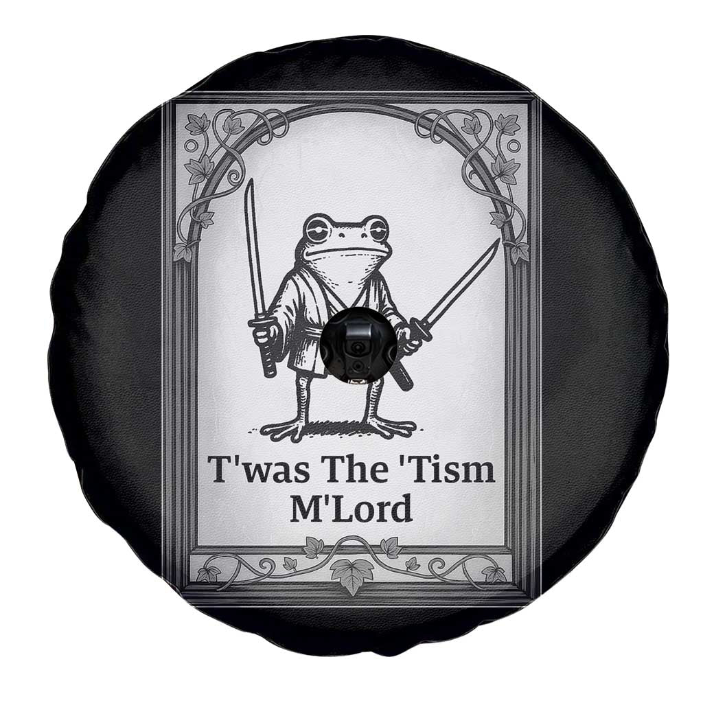T’was The Tism M’Lord Spare Tire Cover Funny Medieval Knight Frog Gift - Wonder Print Shop