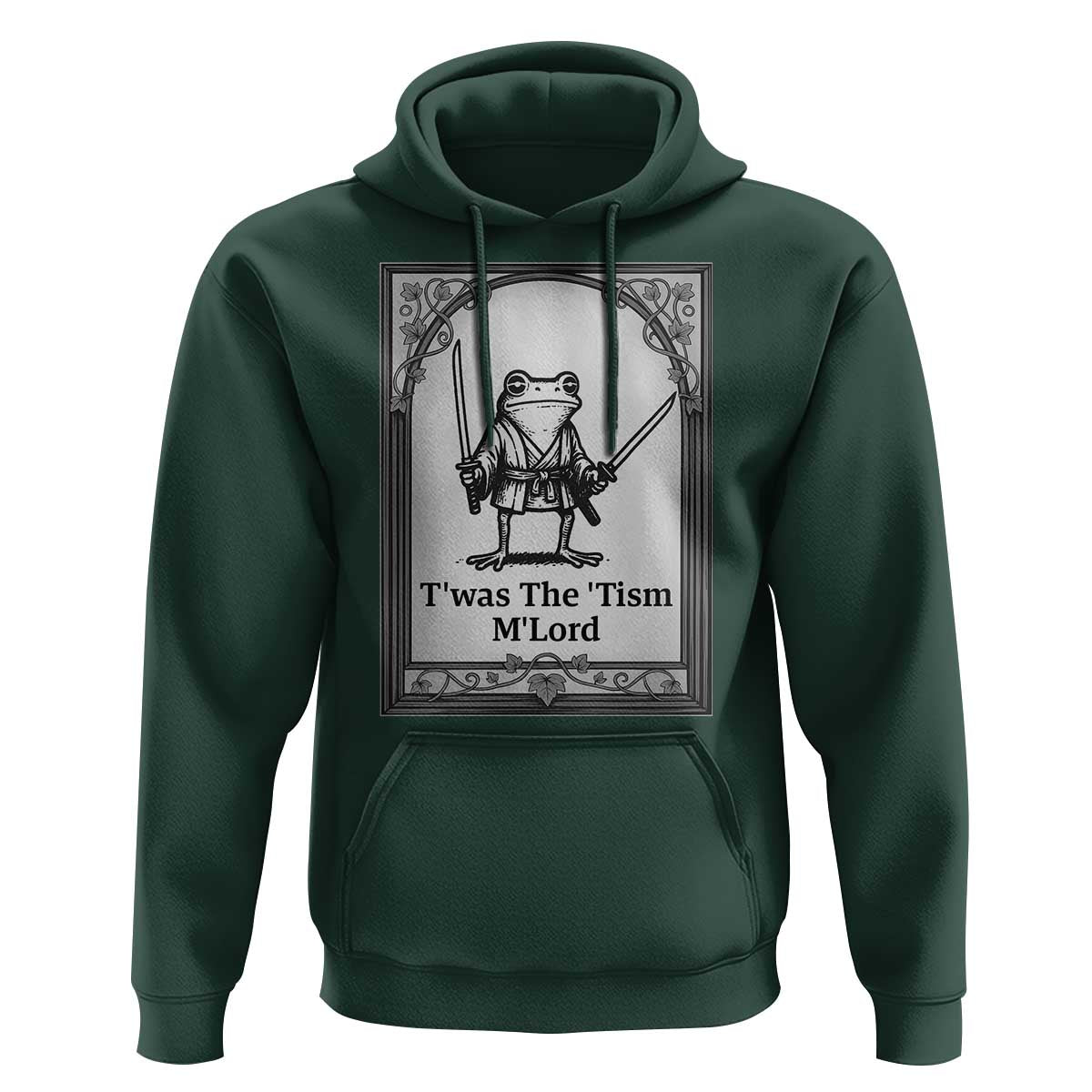 T’was The Tism M’Lord Hoodie Funny Medieval Knight Frog Gift - Wonder Print Shop