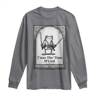 T’was The Tism M’Lord Long Sleeve Shirt Funny Medieval Knight Frog Gift - Wonder Print Shop