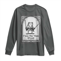 T’was The Tism M’Lord Long Sleeve Shirt Funny Medieval Knight Frog Gift - Wonder Print Shop