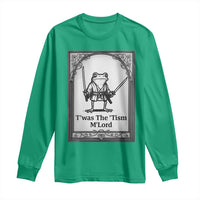 T’was The Tism M’Lord Long Sleeve Shirt Funny Medieval Knight Frog Gift - Wonder Print Shop