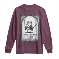 T’was The Tism M’Lord Long Sleeve Shirt Funny Medieval Knight Frog Gift - Wonder Print Shop