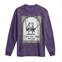 T’was The Tism M’Lord Long Sleeve Shirt Funny Medieval Knight Frog Gift - Wonder Print Shop