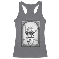 T’was The Tism M’Lord Racerback Tank Top Funny Medieval Knight Frog Gift - Wonder Print Shop