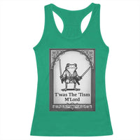 T’was The Tism M’Lord Racerback Tank Top Funny Medieval Knight Frog Gift - Wonder Print Shop