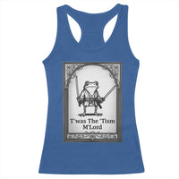 T’was The Tism M’Lord Racerback Tank Top Funny Medieval Knight Frog Gift - Wonder Print Shop