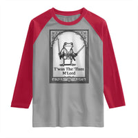 T’was The Tism M’Lord Raglan Shirt Funny Medieval Knight Frog Gift - Wonder Print Shop