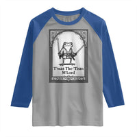 T’was The Tism M’Lord Raglan Shirt Funny Medieval Knight Frog Gift - Wonder Print Shop