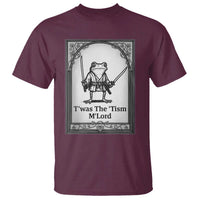 T’was The Tism M’Lord T Shirt Funny Medieval Knight Frog Gift - Wonder Print Shop