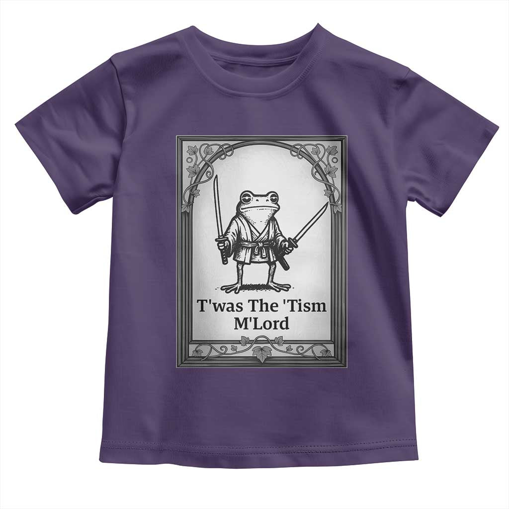 T’was The Tism M’Lord Toddler T Shirt Funny Medieval Knight Frog Gift - Wonder Print Shop