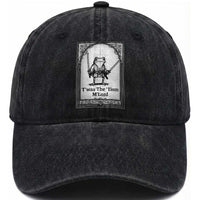 T’was The Tism M’Lord Washed Cotton Baseball Cap Funny Medieval Knight Frog Gift