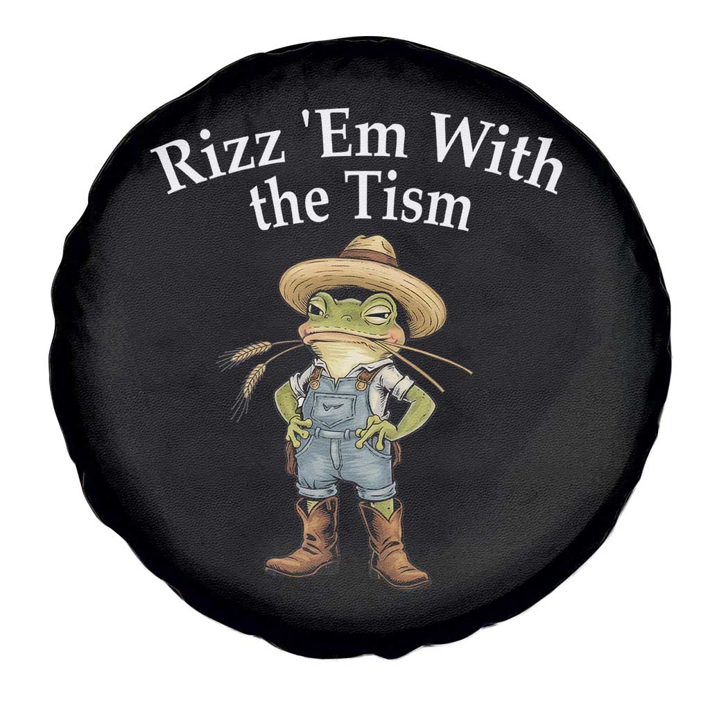 Autism Frog Spare Tire Cover Funny Rizz Em With The Tism - Wonder Print Shop