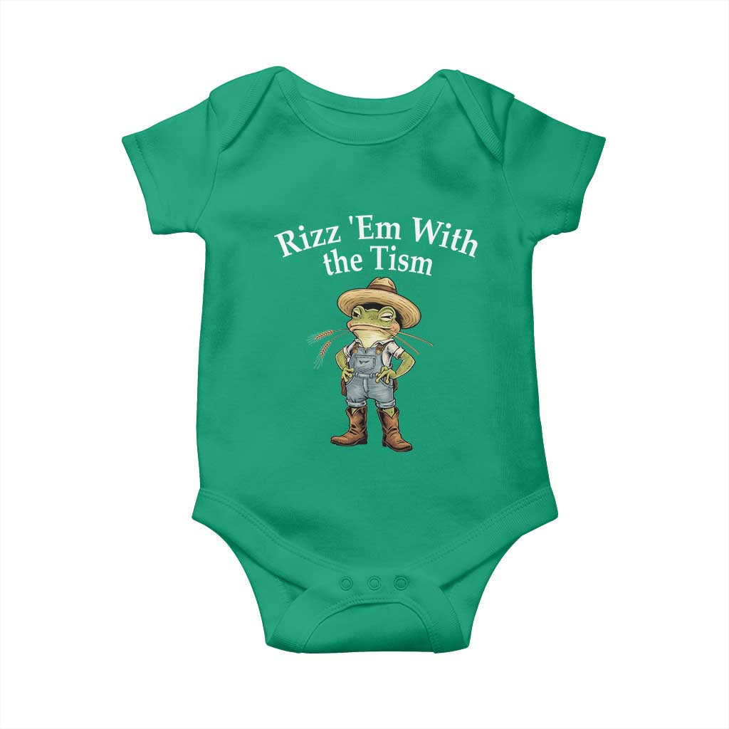Autism Frog Baby Onesie Funny Rizz Em With The Tism - Wonder Print Shop
