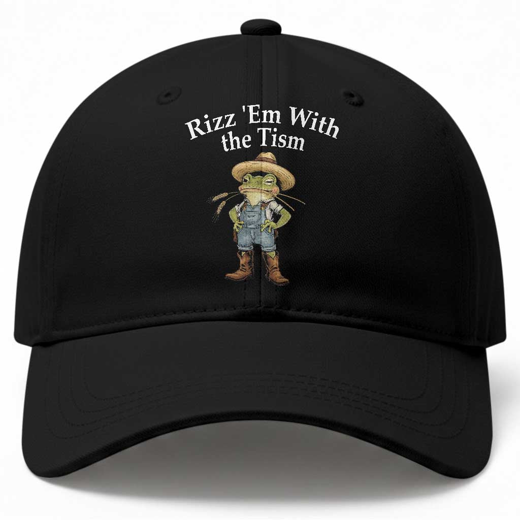 Autism Frog Baseball Cap Funny Rizz Em With The Tism
