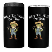Autism Frog 4 in 1 Can Cooler Tumbler Funny Rizz Em With The Tism