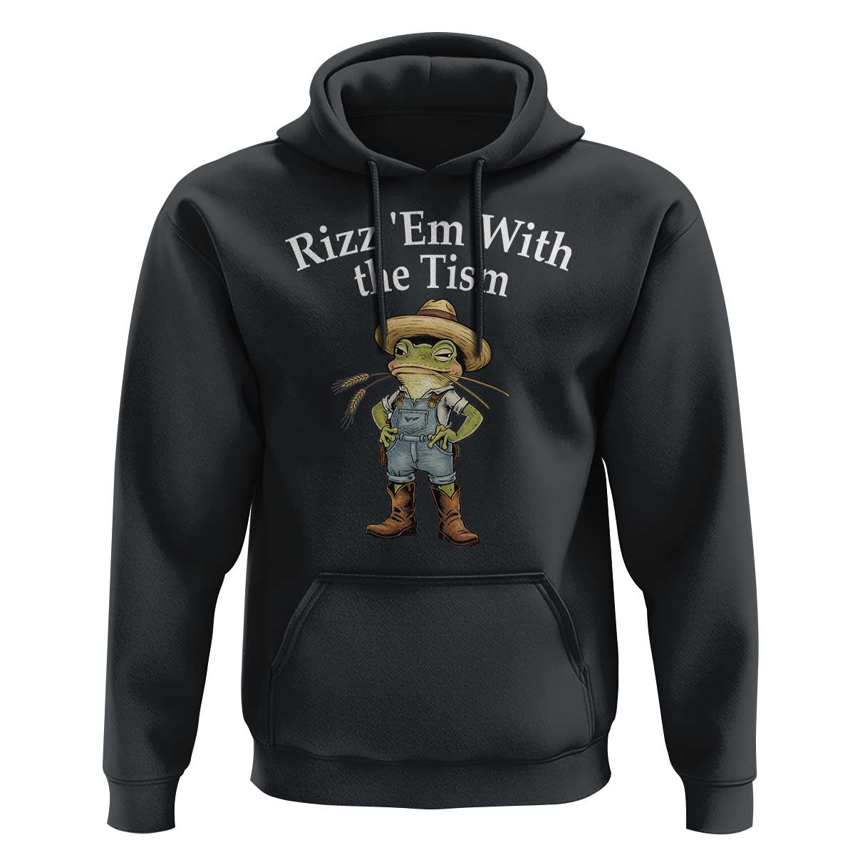 Autism Frog Hoodie Funny Rizz Em With The Tism - Wonder Print Shop