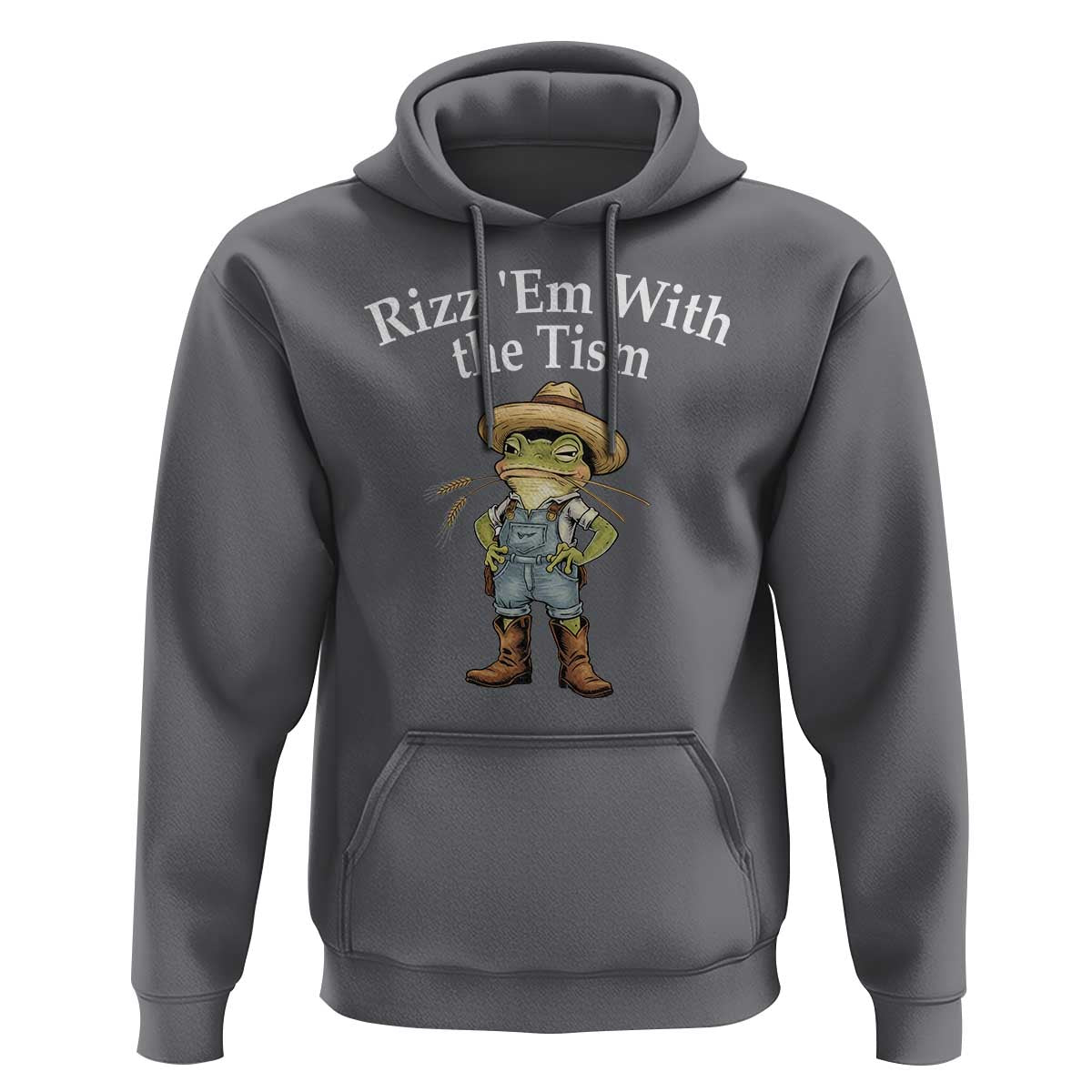 Autism Frog Hoodie Funny Rizz Em With The Tism - Wonder Print Shop