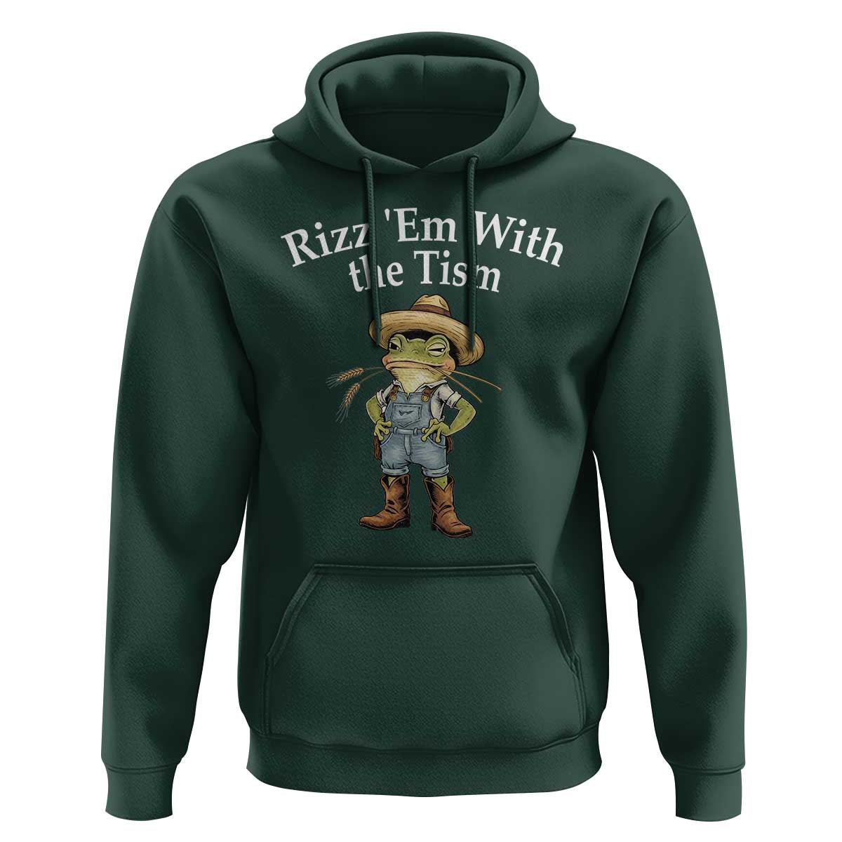 Autism Frog Hoodie Funny Rizz Em With The Tism - Wonder Print Shop