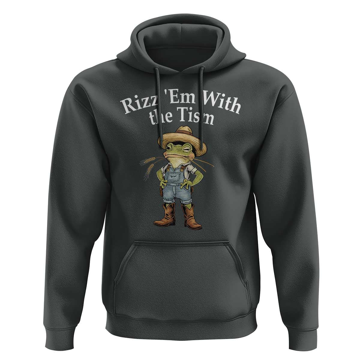 Autism Frog Hoodie Funny Rizz Em With The Tism - Wonder Print Shop