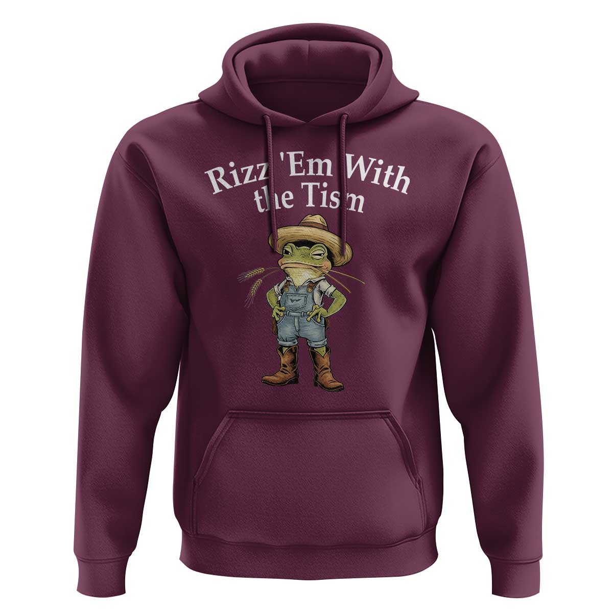 Autism Frog Hoodie Funny Rizz Em With The Tism - Wonder Print Shop