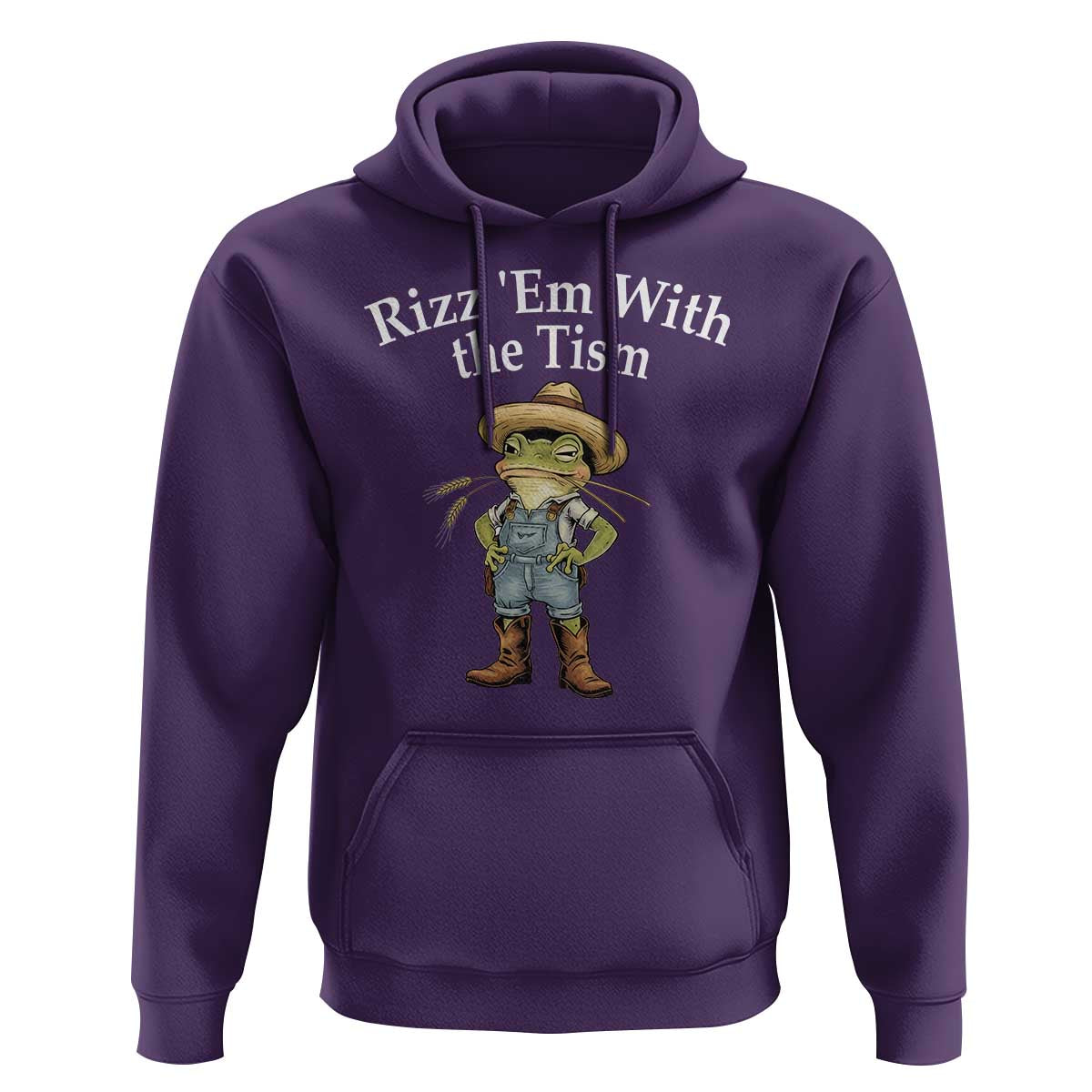 Autism Frog Hoodie Funny Rizz Em With The Tism - Wonder Print Shop