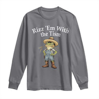 Autism Frog Long Sleeve Shirt Funny Rizz Em With The Tism - Wonder Print Shop