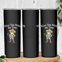 Autism Frog Skinny Tumbler Funny Rizz Em With The Tism