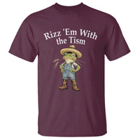 Autism Frog T Shirt Funny Rizz Em With The Tism - Wonder Print Shop