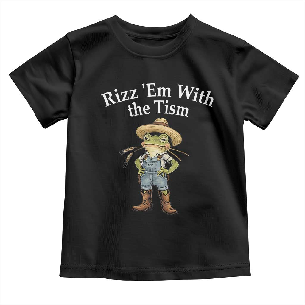 Autism Frog Toddler T Shirt Funny Rizz Em With The Tism - Wonder Print Shop