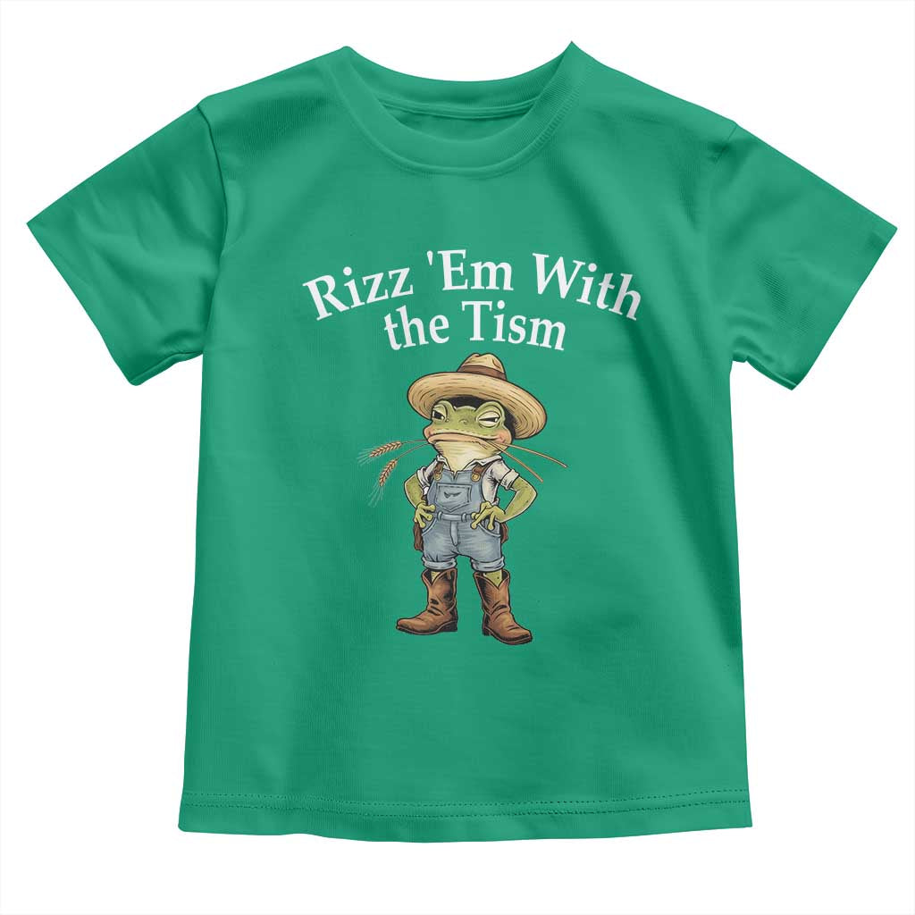 Autism Frog Toddler T Shirt Funny Rizz Em With The Tism - Wonder Print Shop